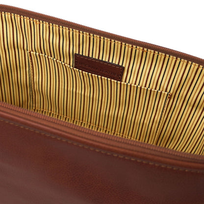 Travel leather accessories Smarty - Leather toiletry bag - Small size | TL141220 San Rocco Italia