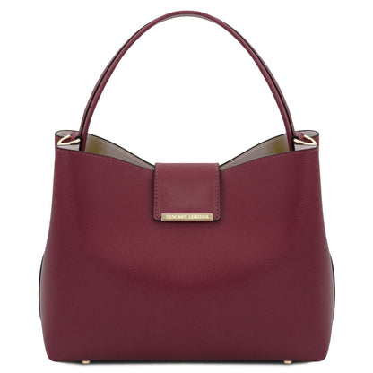 Clio - Palmellato leather bucket bag | TL141690