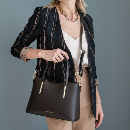 Olimpia - Italian leather tote - Medium size