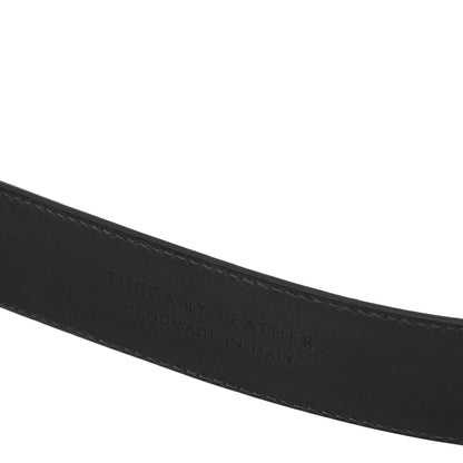 Cinturón clásico de piel plena flor de 35 mm | TL142532