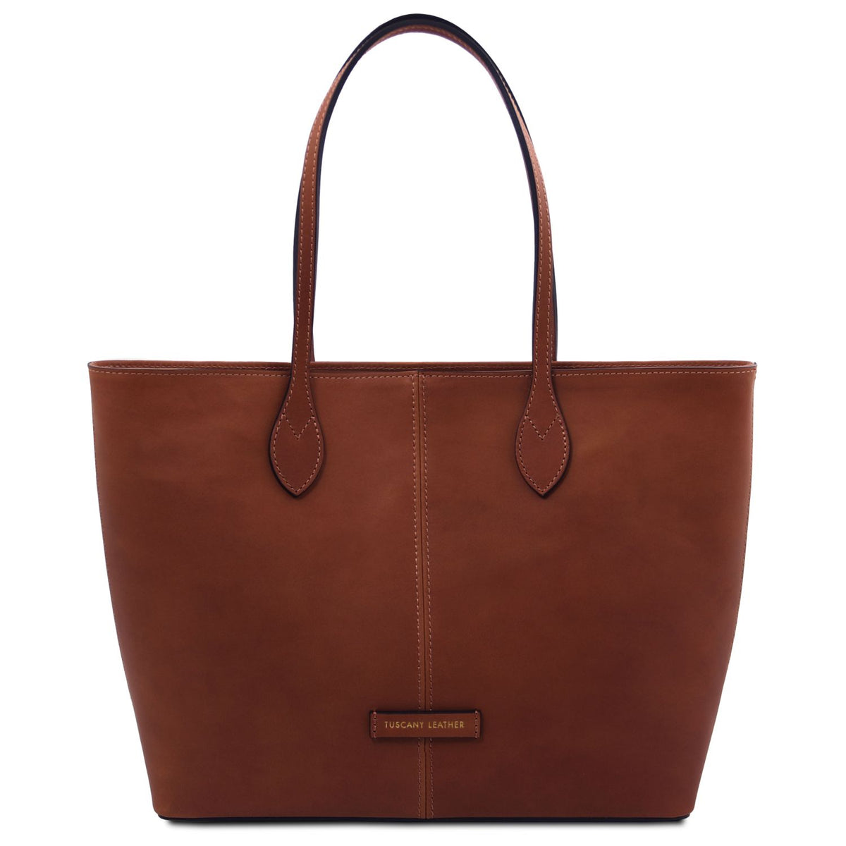 Essenza - Long handle leather tote bag | TL142612