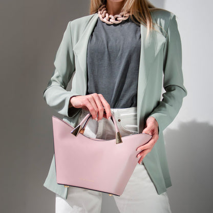 TL Bag - Winged Italian Leather Tote Bag