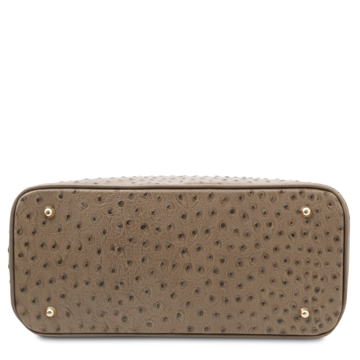 TL Bag - Handbag in ostrich-print leather
