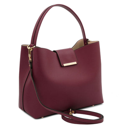 Clio - Palmellato leather bucket bag | TL141690