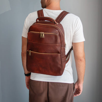 Melbourne - pelle italiana laptop backpack | TL142205
