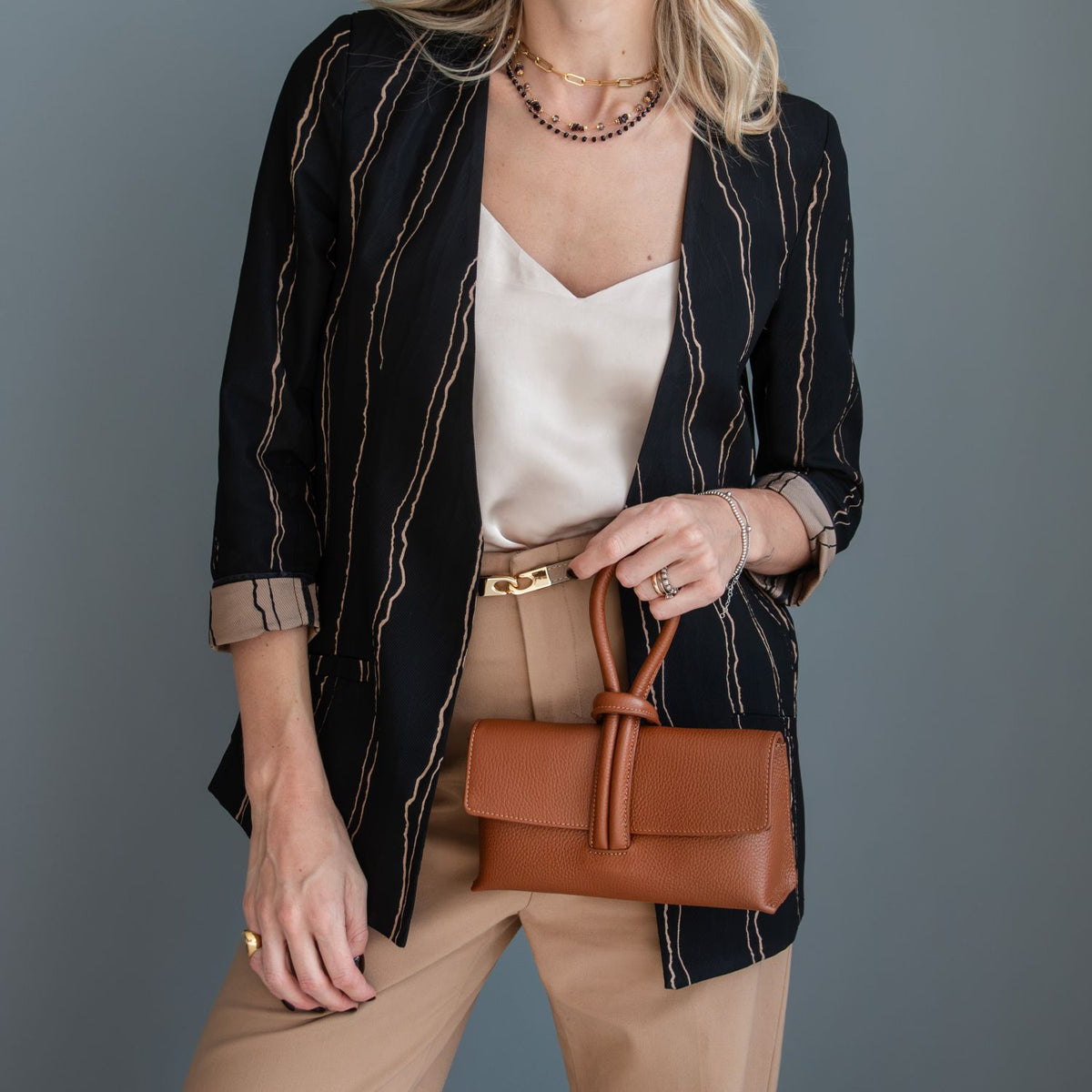 TL Bag - Foldover Leather Clutch