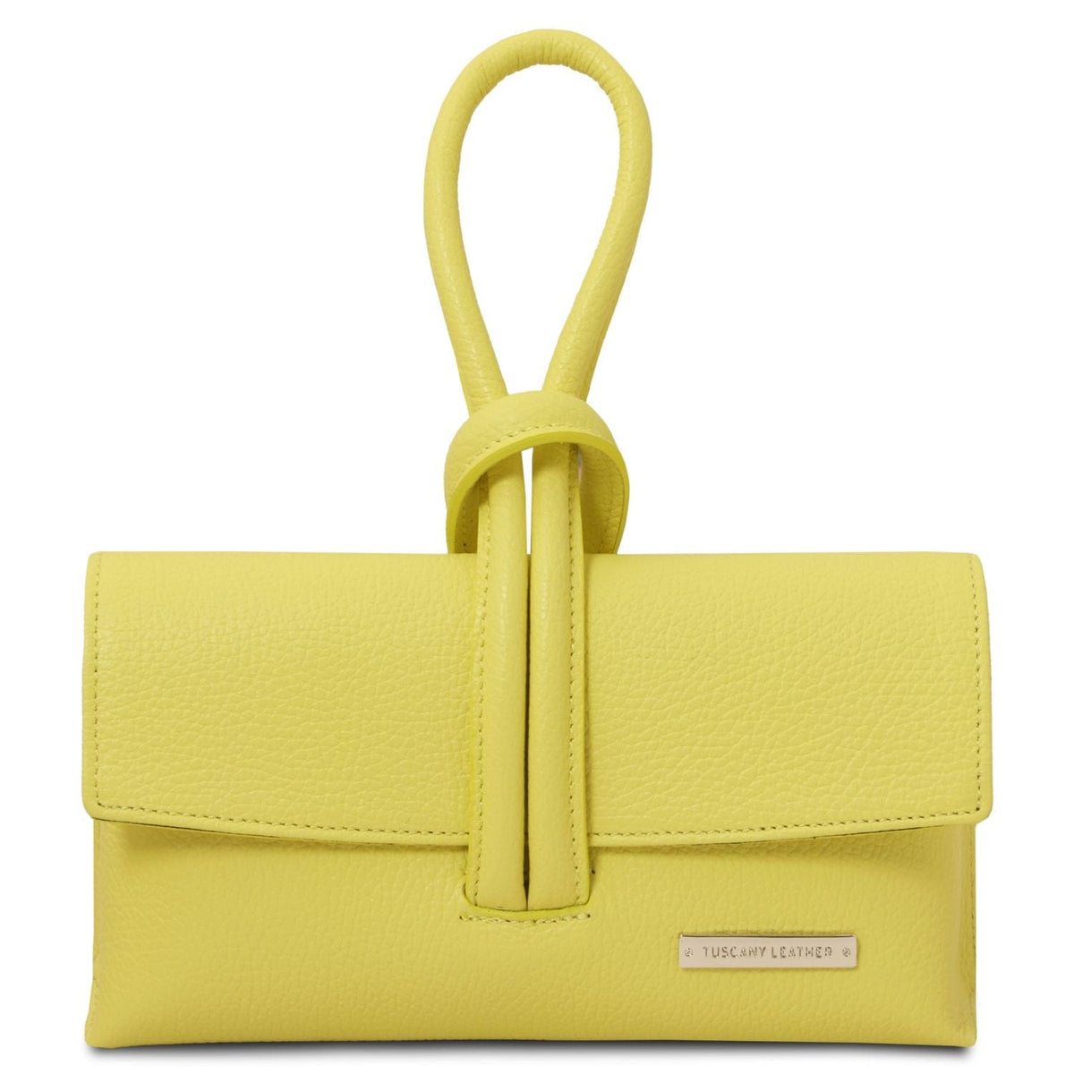 Sacs à main en cuir Lime Jaune TL Bag - Pochette pliable en cuir | TL141990 San Rocco Italia