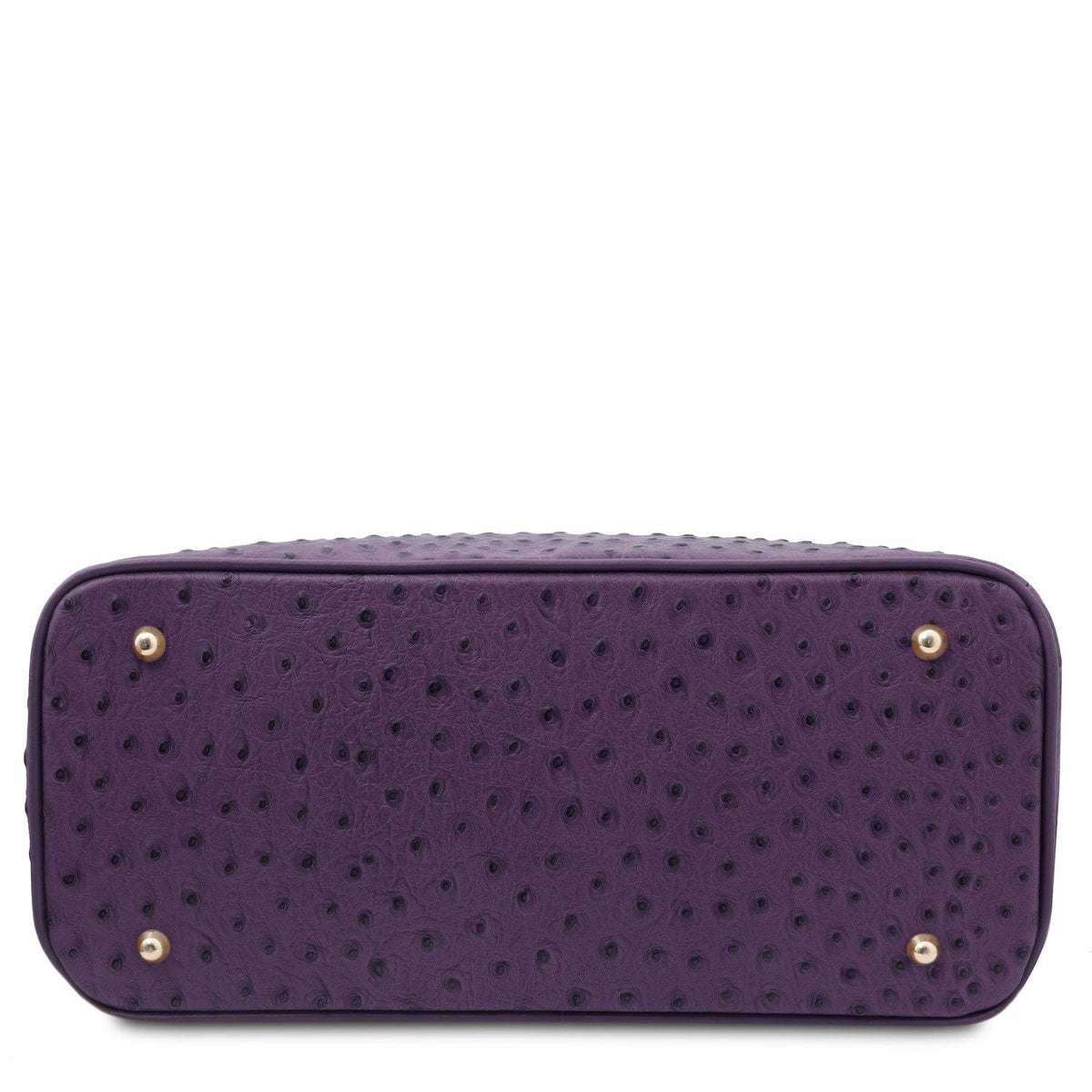 Leather handbags TL Bag - Handbag in ostrich-print leather | TL142120 San Rocco Italia