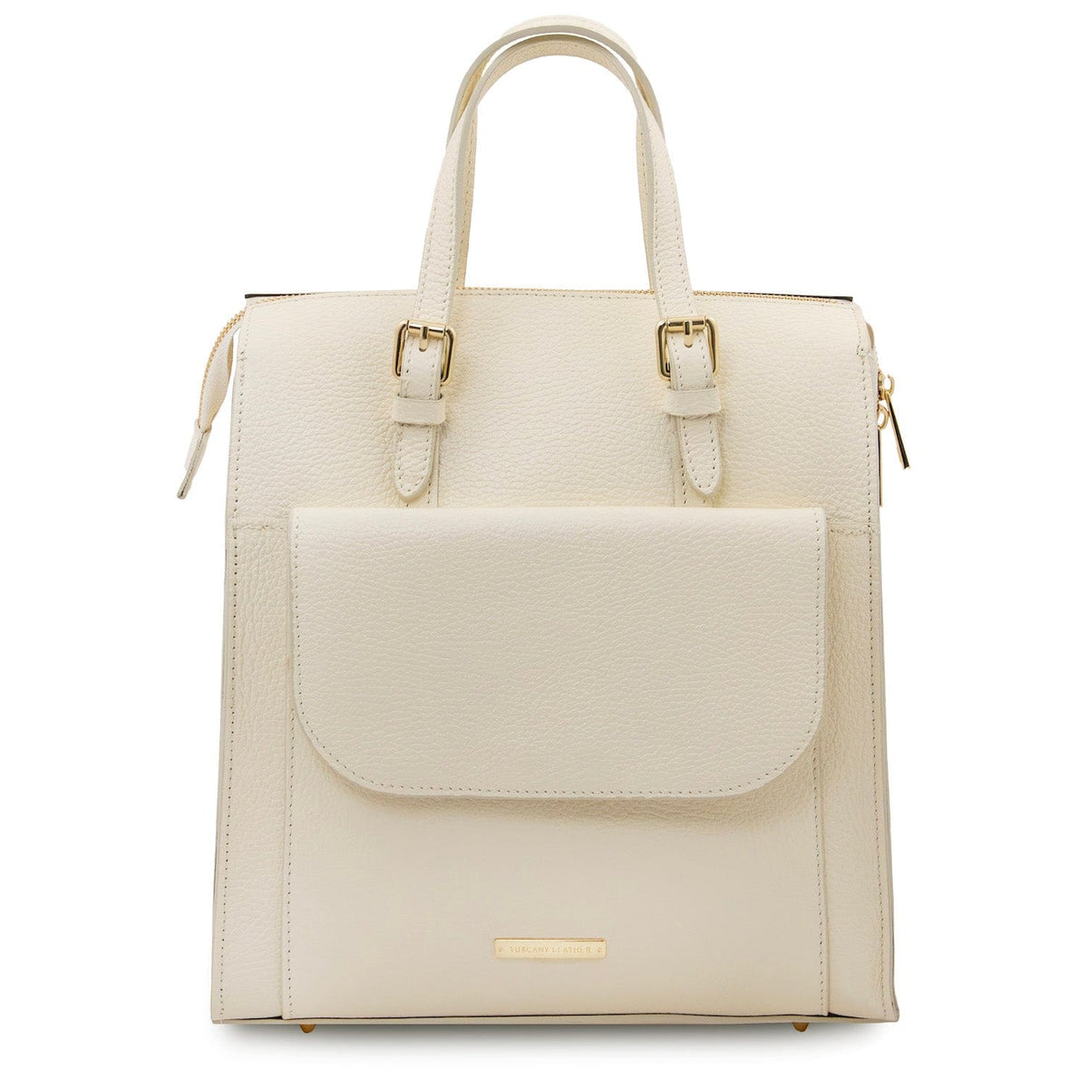 Mochilas de piel para mujer Beige TL Bag - Italian Leather Convertible Backpack | TL142211 San Rocco Italia