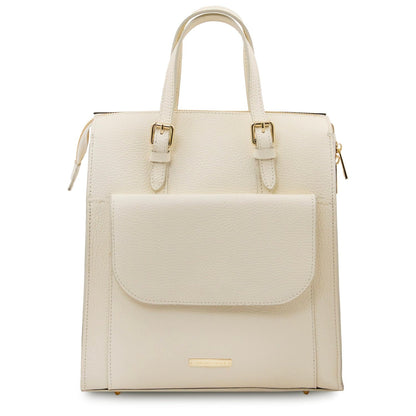 Mochilas de piel para mujer Beige TL Bag - Italian Leather Convertible Backpack | TL142211 San Rocco Italia