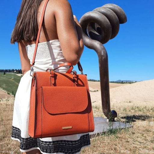 Mochilas de piel para mujer TL Bag - Mochila convertible de piel italiana | TL142211 San Rocco Italia