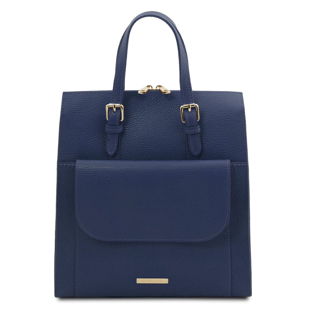 Mochilas de piel para mujer Azul oscuro TL Bag - Italian Leather Convertible Backpack | TL142211 San Rocco Italia