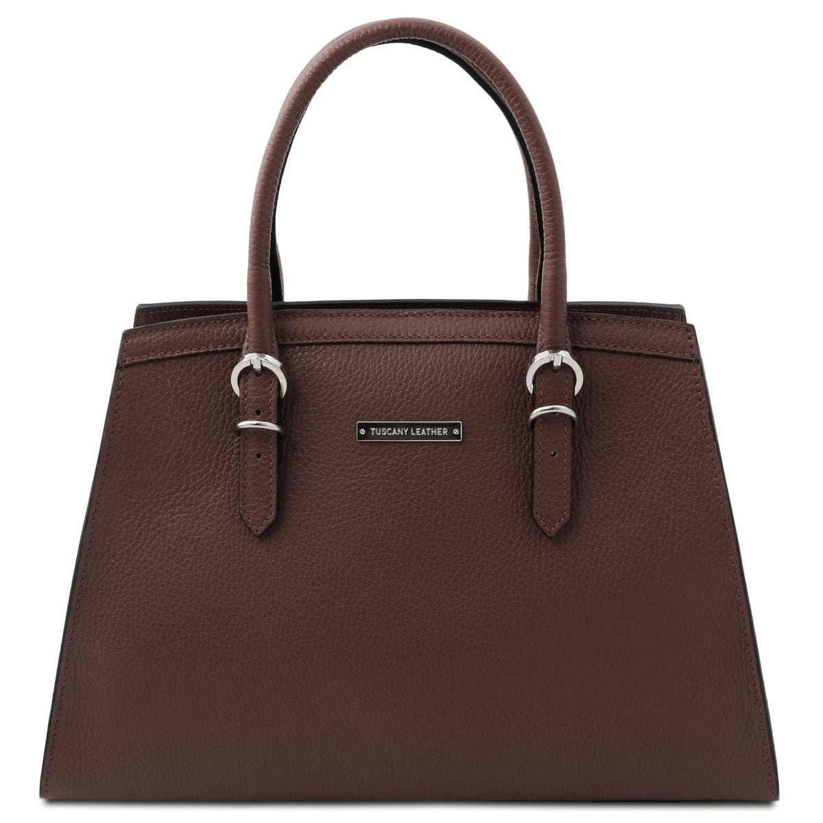 Leren handtassen Koffie TL Bag - Handtas van Italiaans leer | TL142147 San Rocco Italia