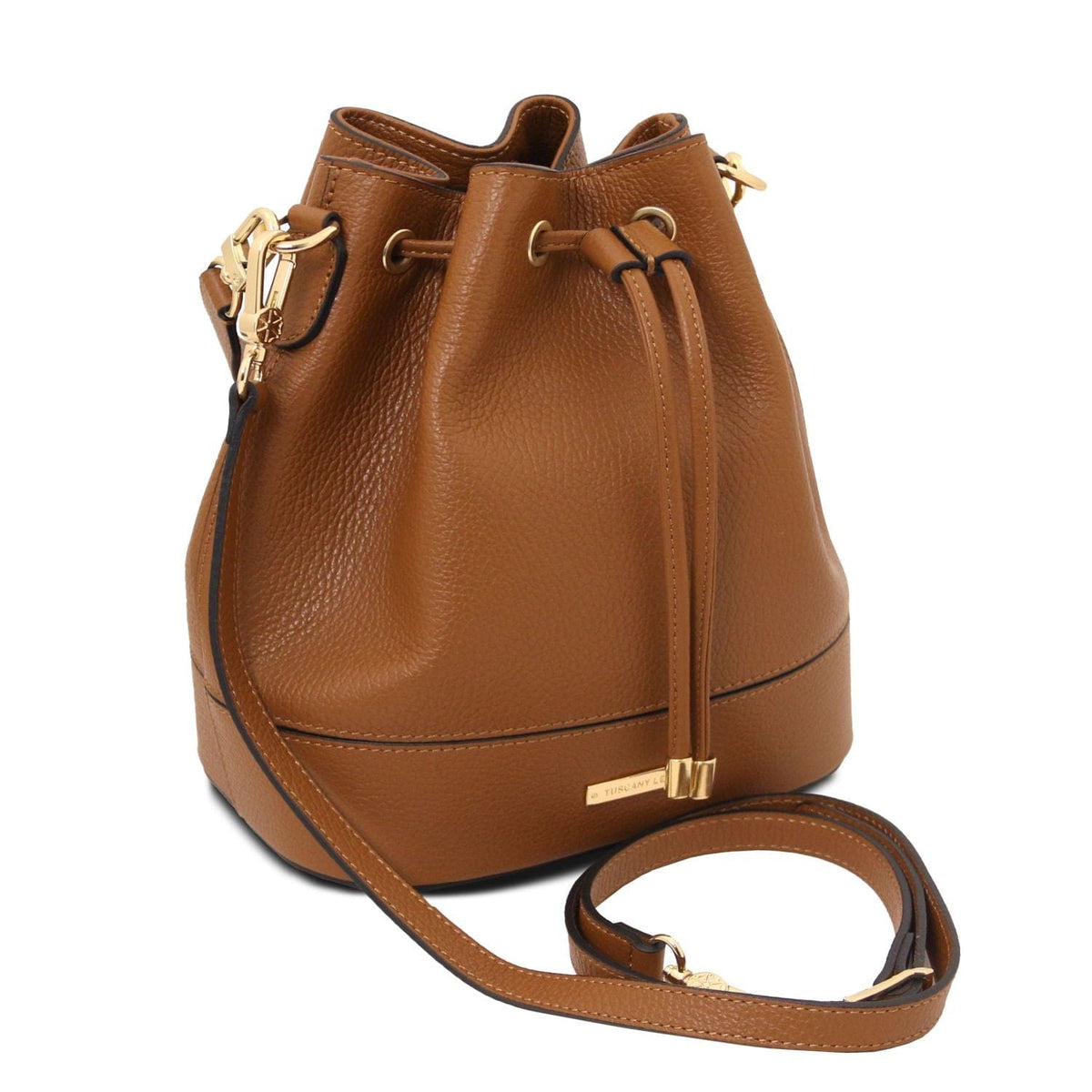 Leather handbags TL Bag - Leather bucket bag | TL142146 San Rocco Italia