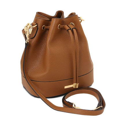 Leather handbags TL Bag - Leather bucket bag | TL142146 San Rocco Italia