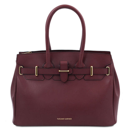 Bolsos de piel Bordeaux TL Bag - Leather handbag | TL142174 San Rocco Italia