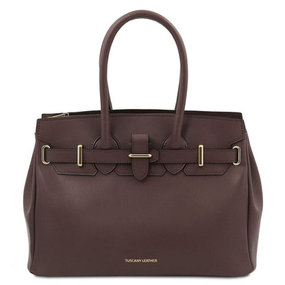 Bolsos de piel Café TL Bag - Leather handbag | TL142174 San Rocco Italia