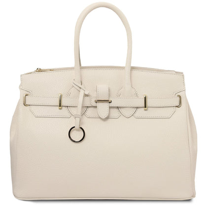 TL Bag - Leather handbag with golden hardware | TL141529 - Premium Leather handbags - Shop now at San Rocco Italia