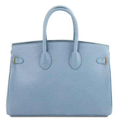TL Bag - Leather handbag with golden hardware | TL141529