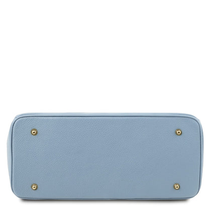 TL Bag - Leather handbag with golden hardware | TL141529