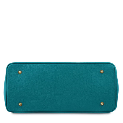 TL Bag - Leather handbag with golden hardware | TL141529