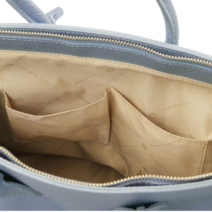 TL Bag - Leather handbag with golden hardware | TL141529