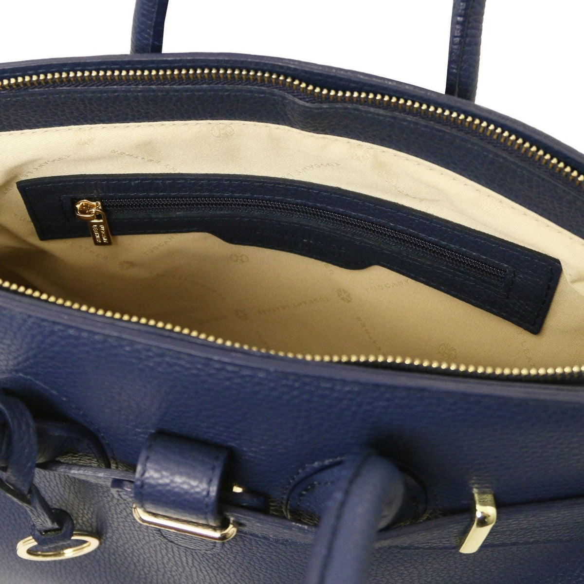 Leather handbags TL Bag - Leather handbag with golden hardware | TL141529 San Rocco Italia