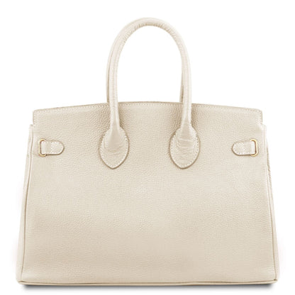 TL Bag - Leather handbag with golden hardware | TL141529 - Premium Leather handbags - Shop now at San Rocco Italia
