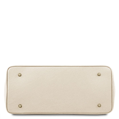TL Bag - Leather handbag with golden hardware | TL141529 - Premium Leather handbags - Shop now at San Rocco Italia