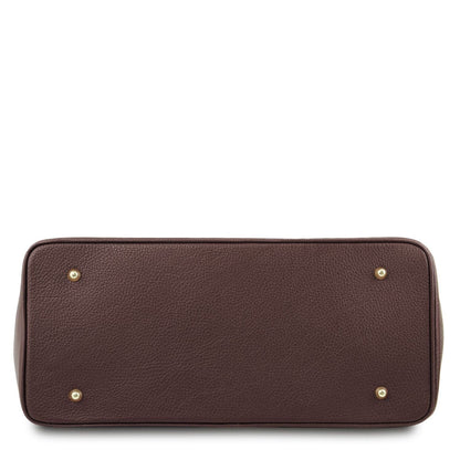 TL Bag - Leather handbag with golden hardware | TL141529 - Premium Leather handbags - Shop now at San Rocco Italia