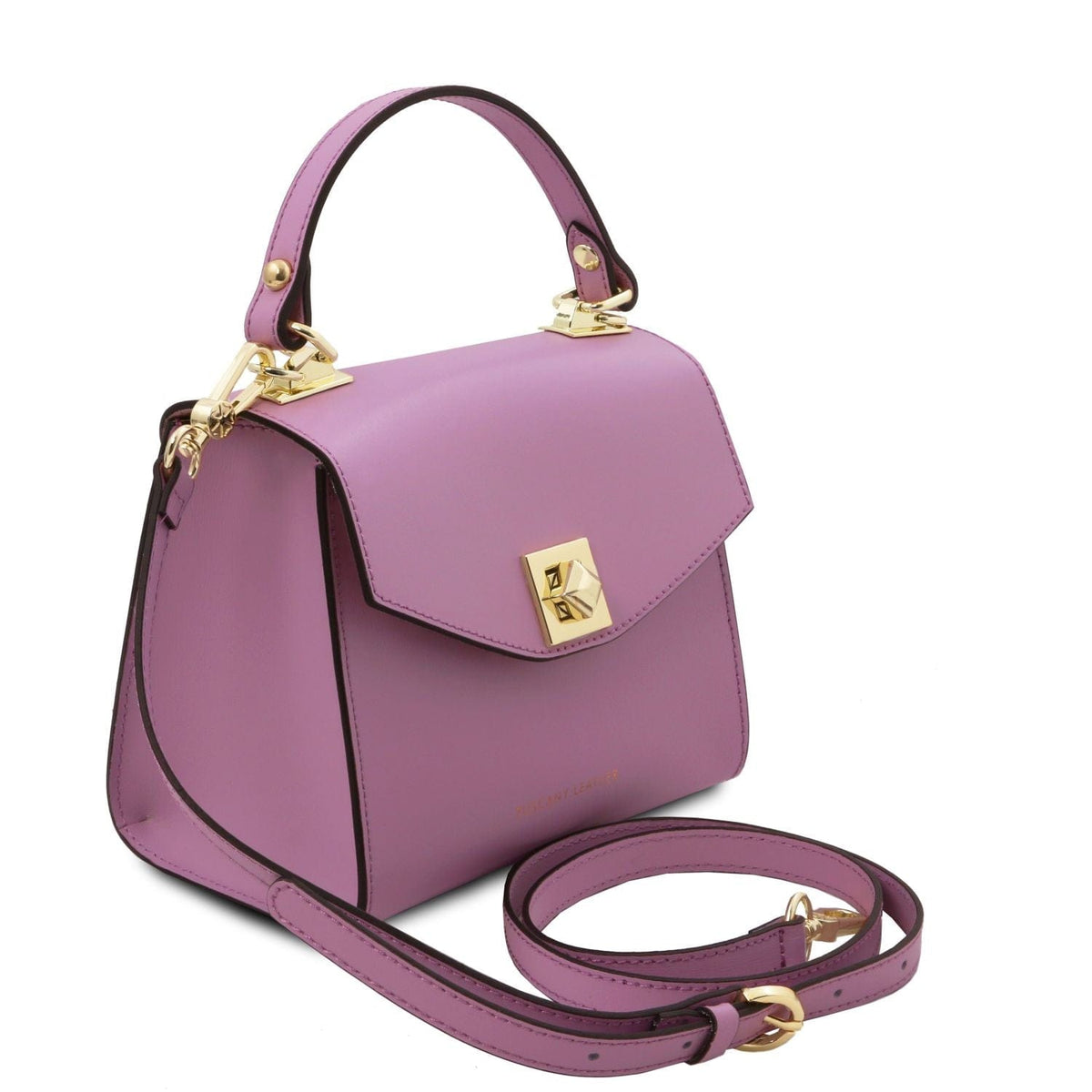 Leather handbags Lilac TL Bag - Leather mini bag | TL142203 San Rocco Italia