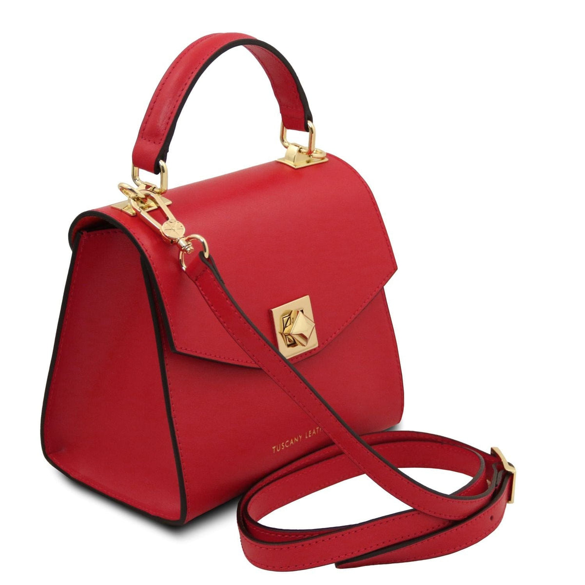 Leather handbags Lipstick Red TL Bag - Leather mini bag | TL142203 San Rocco Italia