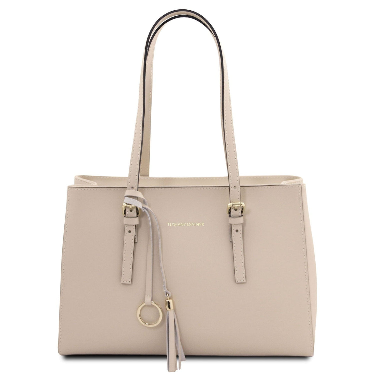 Leather handbags Beige TL Bag - Leather shoulder bag | TL142037 San Rocco Italia