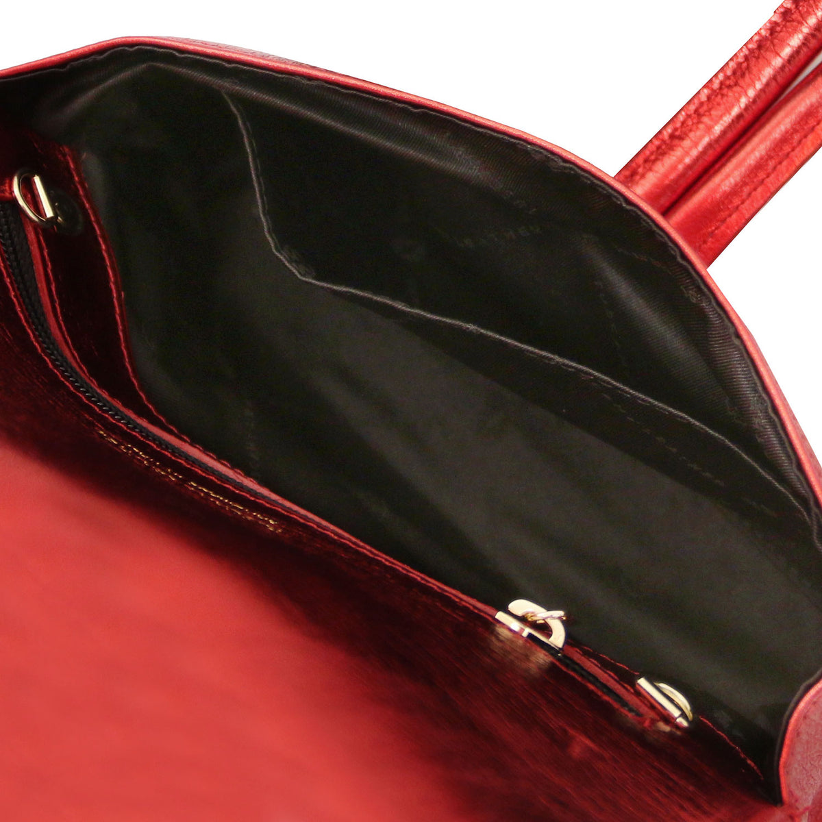 Leather handbags TL Bag - Metallic leather clutch | TL141993 San Rocco Italia