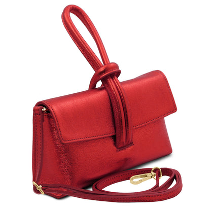 Leather handbags TL Bag - Metallic leather clutch | TL141993 San Rocco Italia