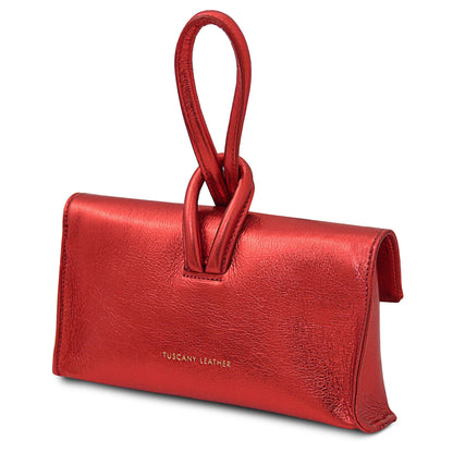 Leather handbags TL Bag - Metallic leather clutch | TL141993 San Rocco Italia