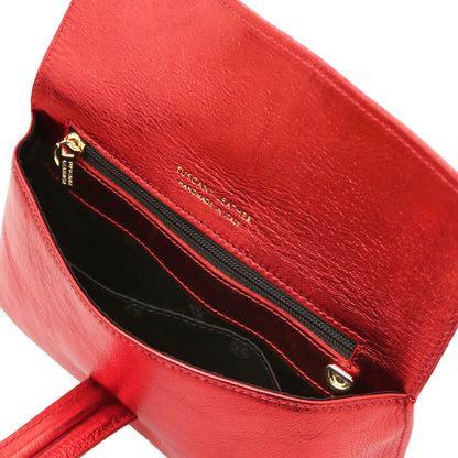 Leather handbags TL Bag - Metallic leather clutch | TL141993 San Rocco Italia