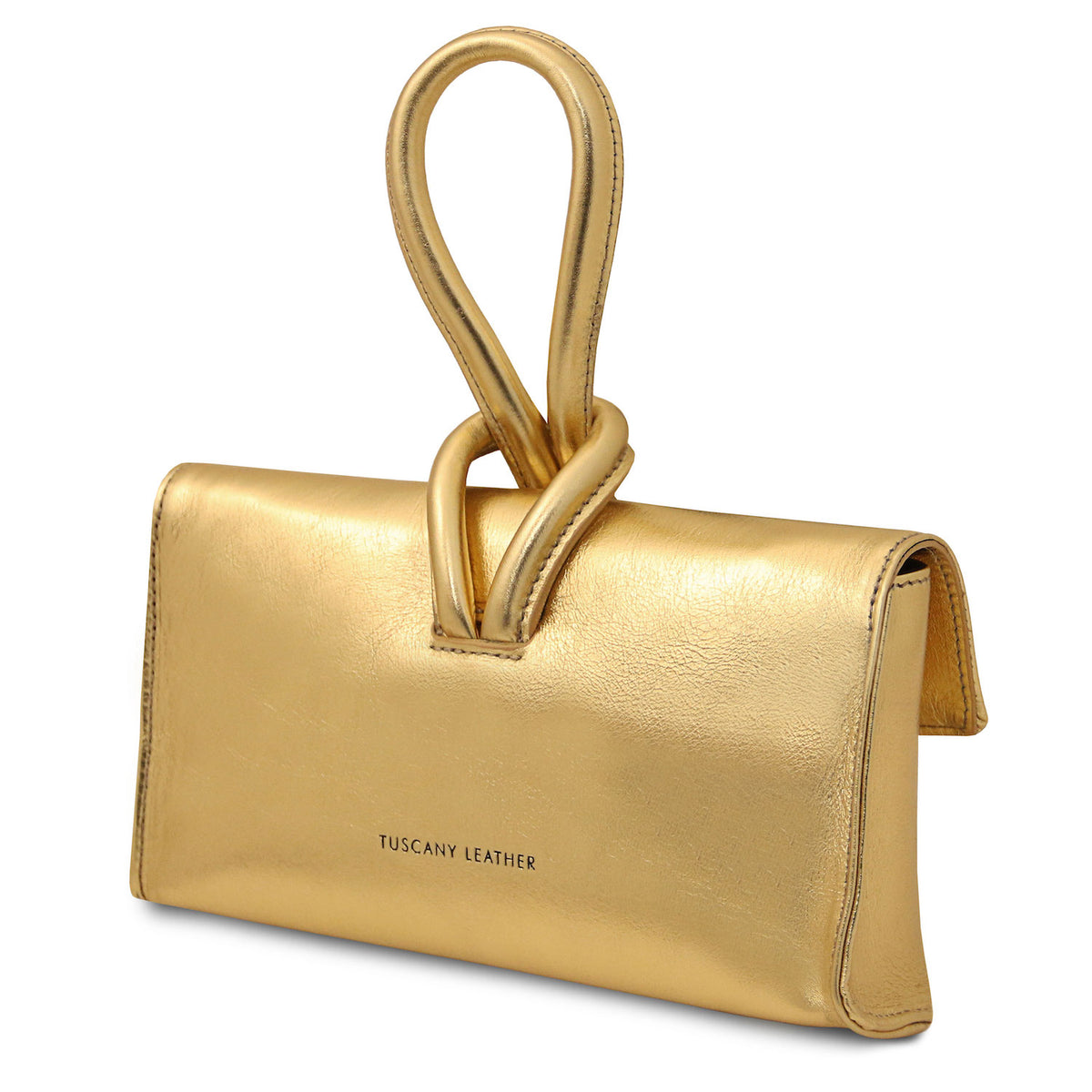 Leather handbags TL Bag - Metallic leather clutch | TL141993 San Rocco Italia