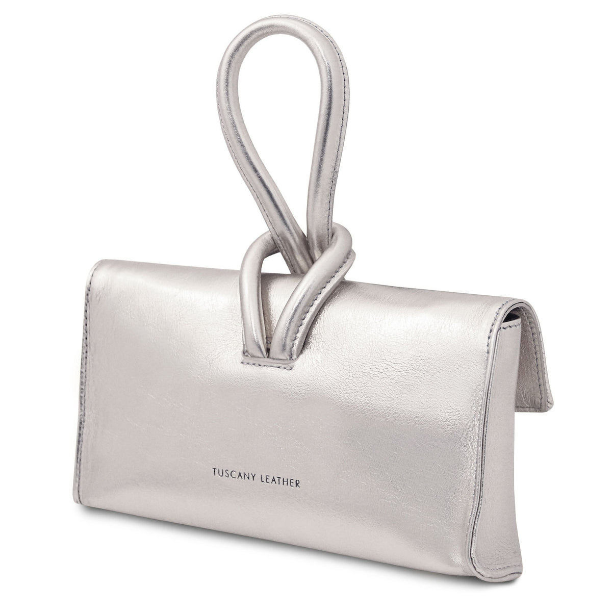 Leather handbags TL Bag - Metallic leather clutch | TL141993 San Rocco Italia