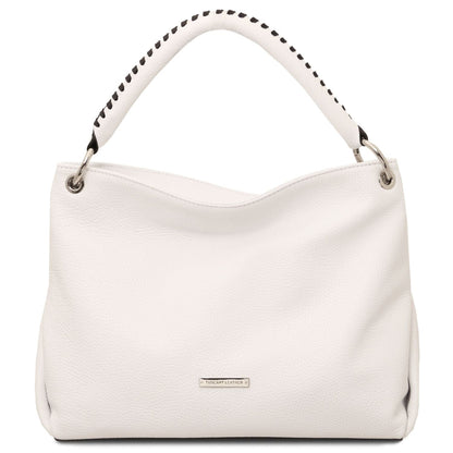 Borse in pelle Bianco TL Bag - Soft Borsa in pelle italiana | TL142087 San Rocco Italia