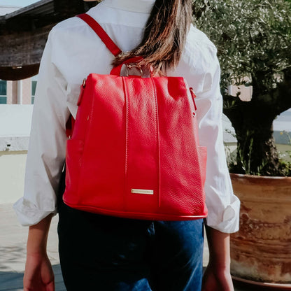 Lederrucksäcke TL Bag - Weicher Leder-Rucksack, wandelbar zur 2-in-1-Rucksack-/Schultertasche | TL142138 San Rocco Italia