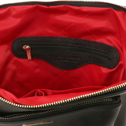 Leren rugzakken voor dames TL Bag - Zachte leren rugzak voor dames, omvormbaar tot 2-in-1 rugzak/schoudertas | TL141682 San Rocco Italia