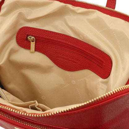 Leren rugzakken voor dames TL Bag - Zachte leren rugzak voor dames, omvormbaar tot 2-in-1 rugzak/schoudertas | TL141682 San Rocco Italia