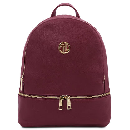 Sacs à dos femme en cuir Bordeaux TL Bag - Sac à dos en cuir souple | TL142280 San Rocco Italia