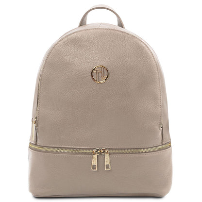 Sacs à dos femme en cuir Light Taupe TL Bag - Sac à dos en cuir souple | TL142280 San Rocco Italia