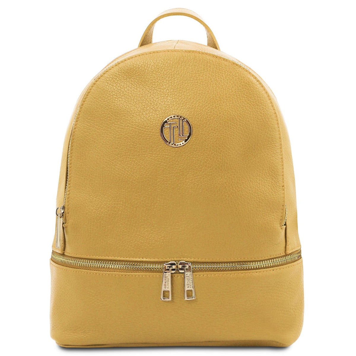 Sacs à dos femme en cuir Jaune pastel TL Bag - Sac à dos en cuir souple | TL142280 San Rocco Italia