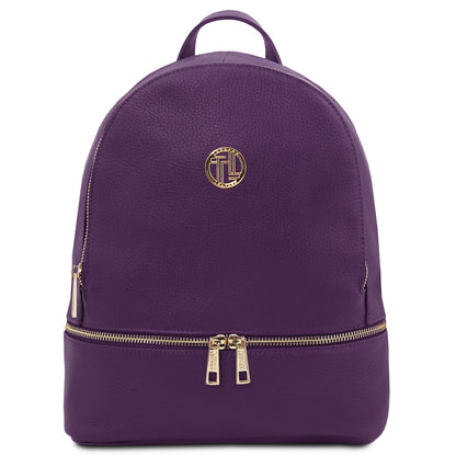 Sacs à dos femme en cuir Violet TL Bag - Sac à dos en cuir souple | TL142280 San Rocco Italia