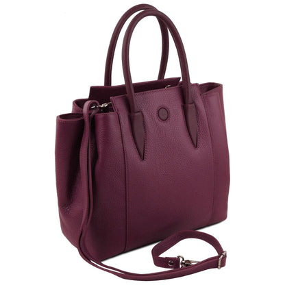 Leather handbags Tulipan - Italian leather handbag | TL141727 San Rocco Italia