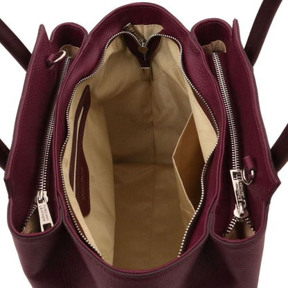 Leather handbags Tulipan - Italian leather handbag | TL141727 San Rocco Italia