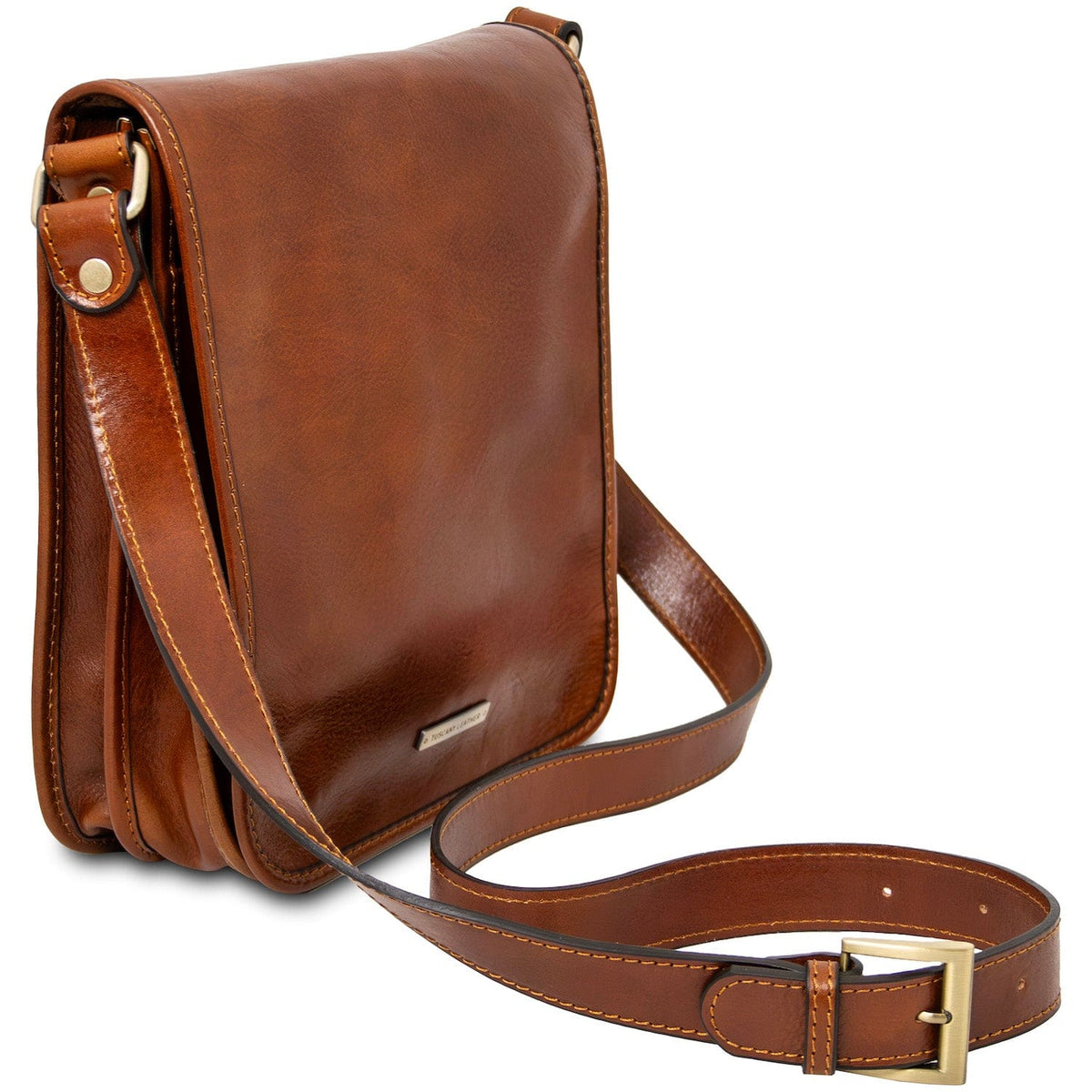 Ledertaschen für Herren TL Messenger - Leder-Schultertasche mit zwei Fächern | TL141255 San Rocco Italia